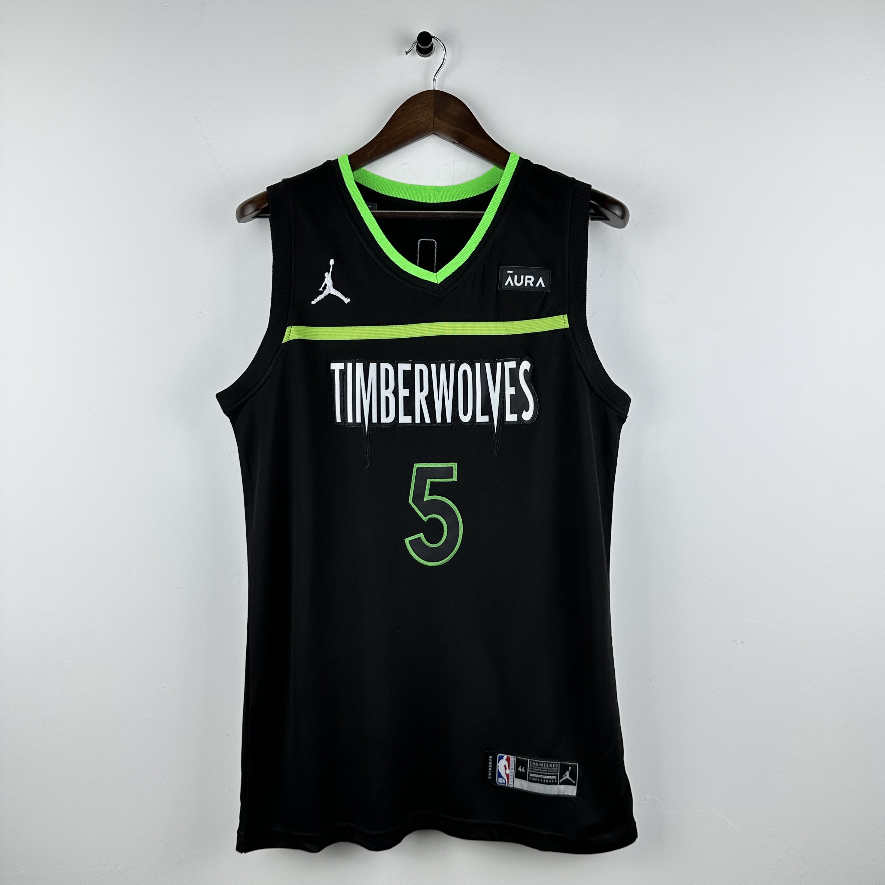 Embroidery 23rd season Timberwolves Flying Man No. 5 Edwards