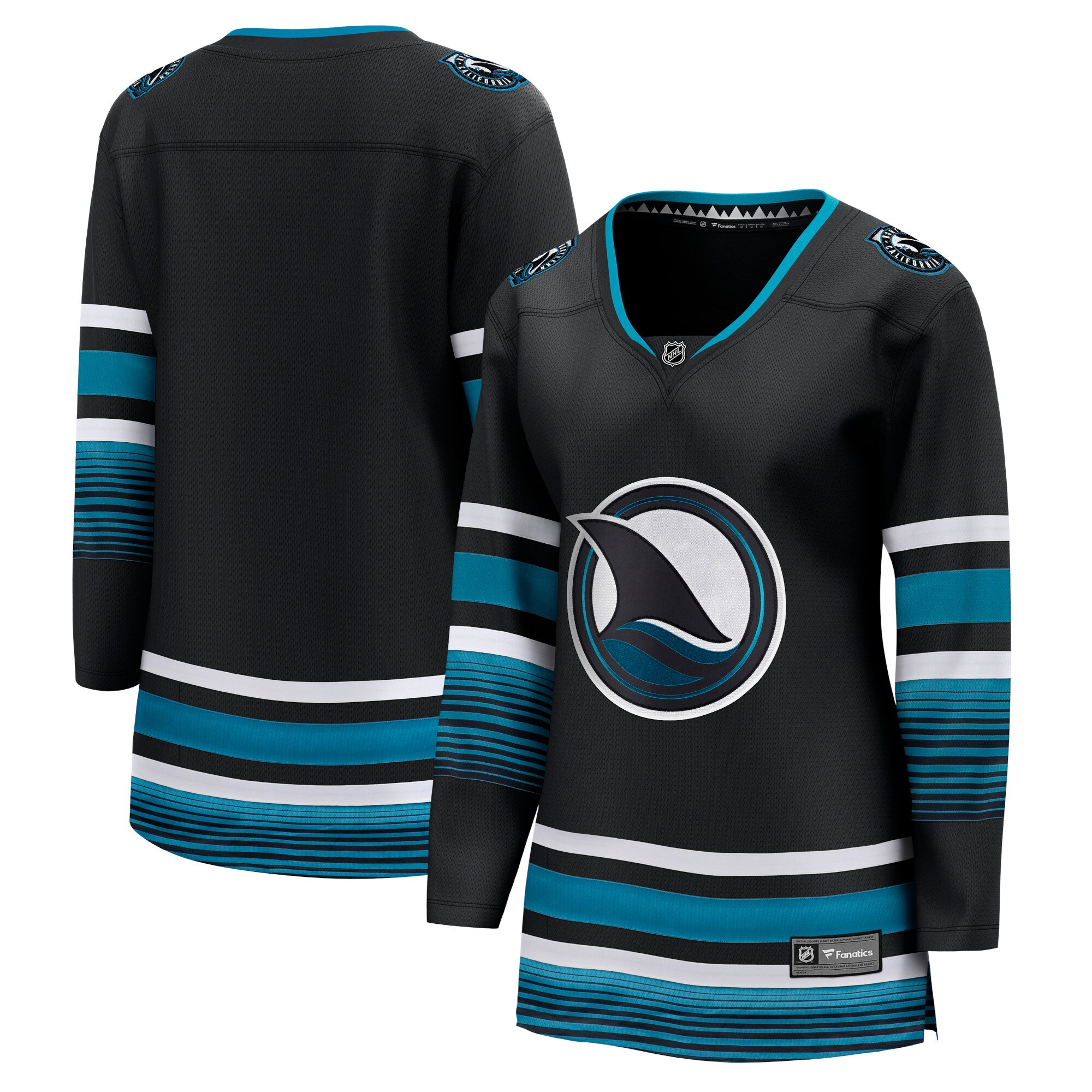 San Jose Sharks Fanatics Women’s Alternate Premier Breakaway Jersey – Black