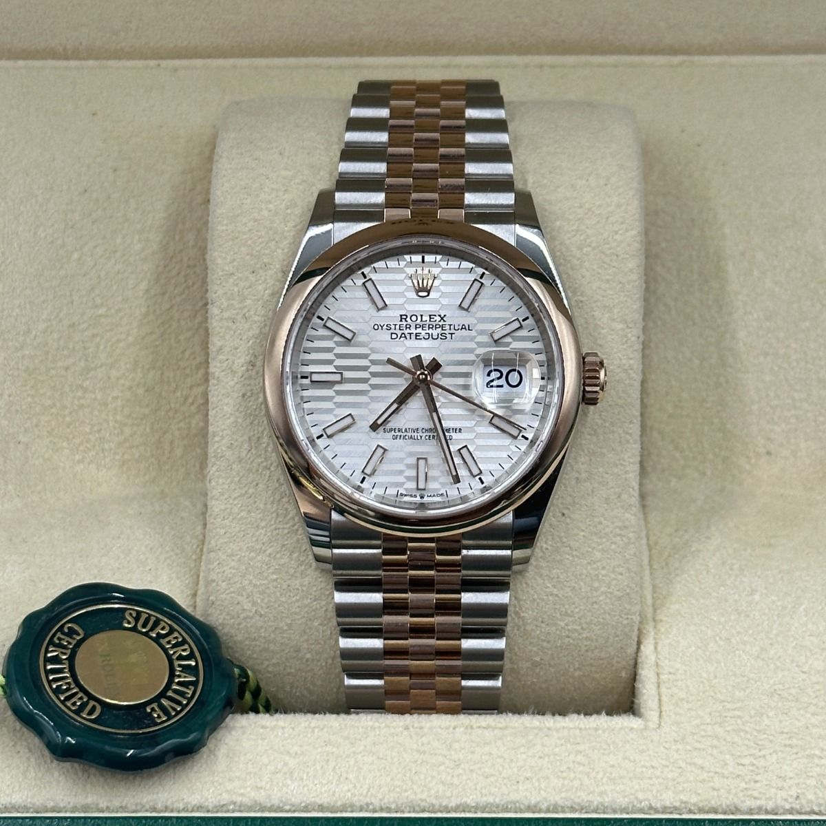 【Super Clone】RLX  Datejust 36mm 126201 Silver Dial Oyster Bracelet Watch