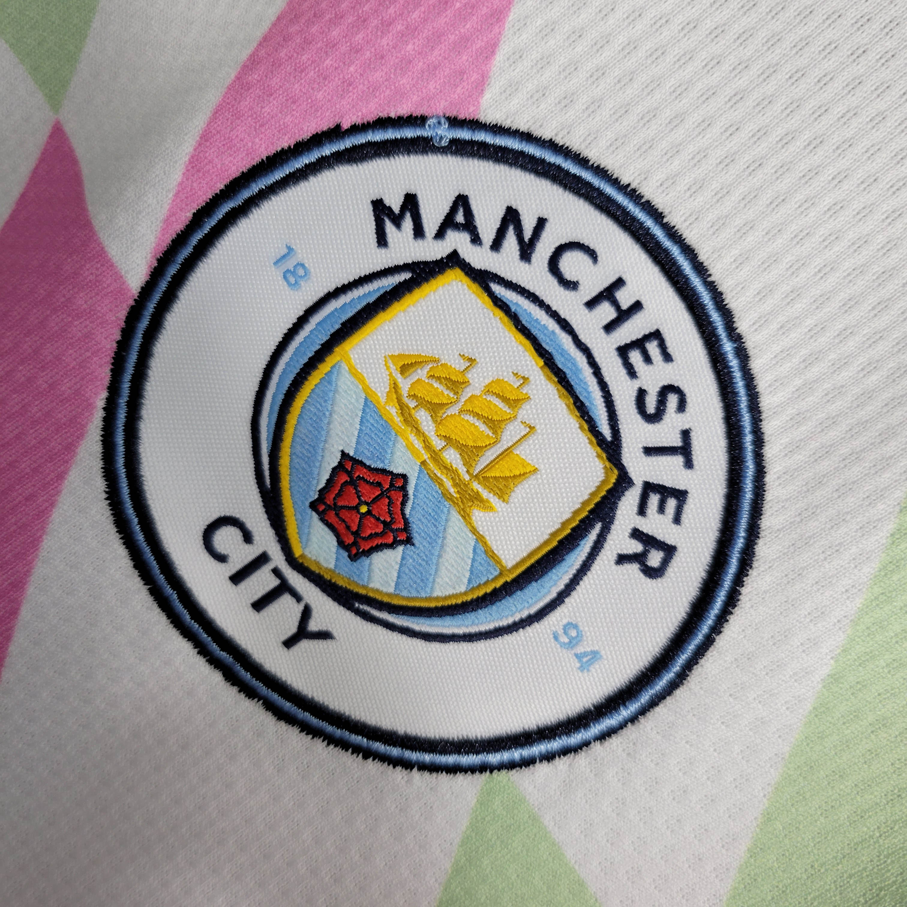 2023/24 Manchester City Training Suit White Football Shirt 1:1 Thai Quality