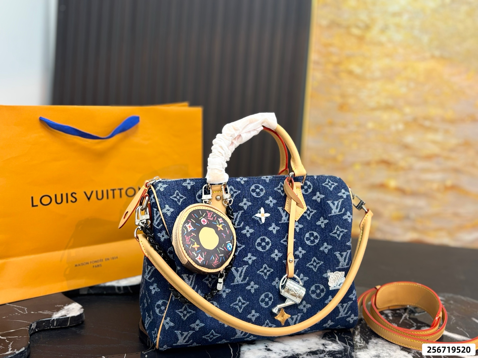 LV Denim Pillow Bag