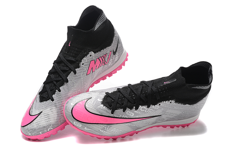 Assassin XV high-top fully knitted waterproof MD air cushion grass spike football shoes