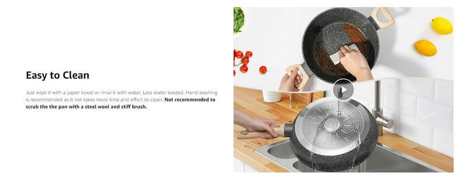 12pcs Pots and Pans Set Non Stick Kitchen Cookware Sets Induction Cookware Nonstick Granite Cooking Set with Frying Pans, Saucepans, Steamer