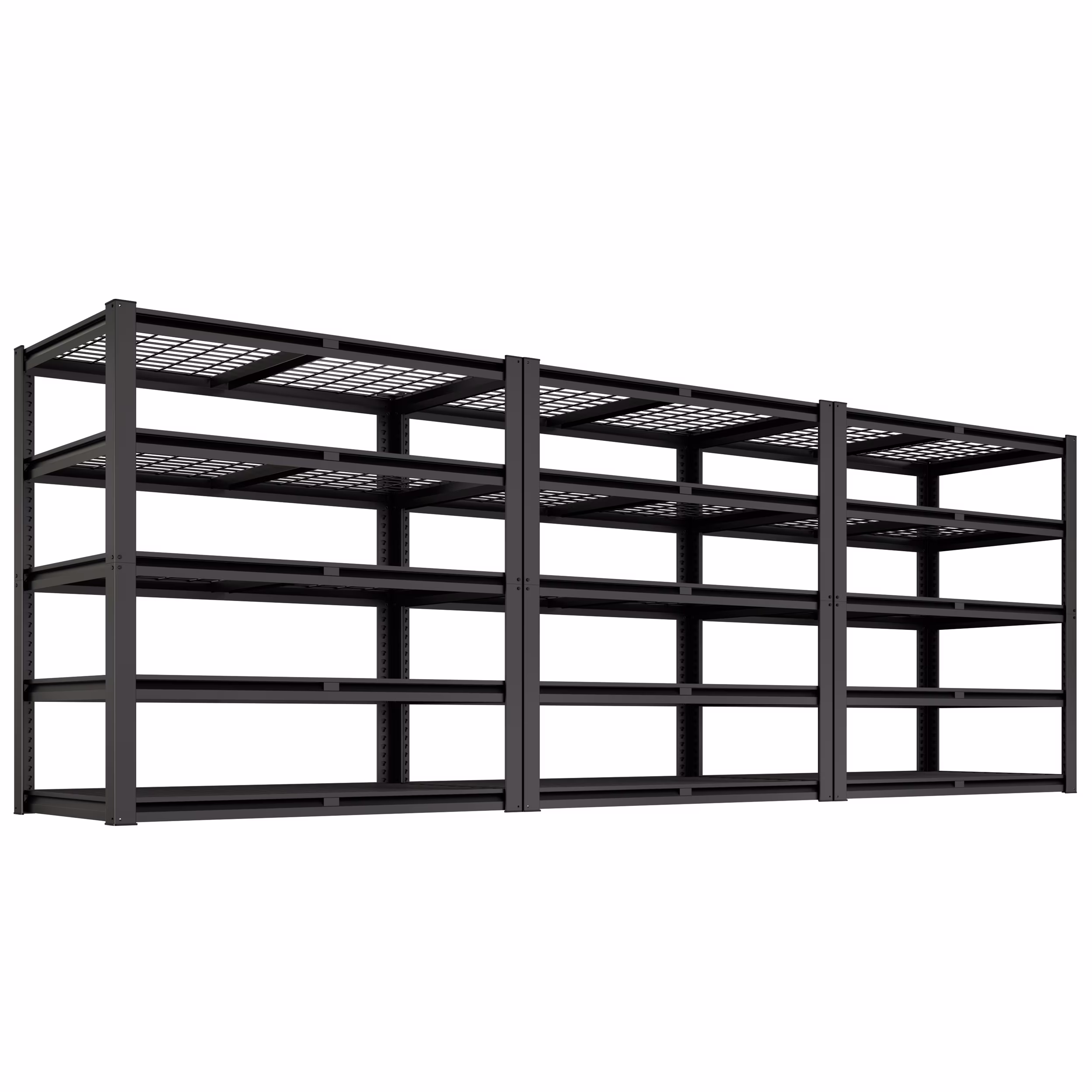 Prilinex 2500LBS Metal Storage Shelves Garage Shelving Unit 5 Tier Heavy Duty Storage Rack for Warehouse Pantry Closet 48