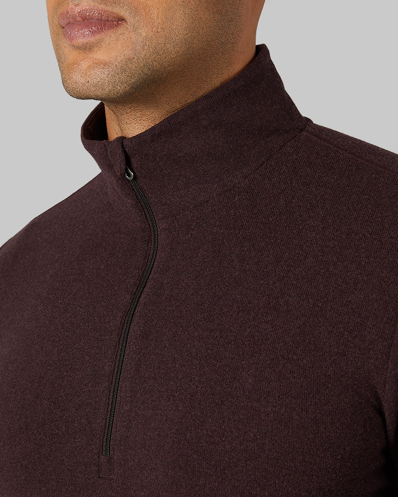 MEN'S SWEATER KNIT 1/4 ZIP TOP