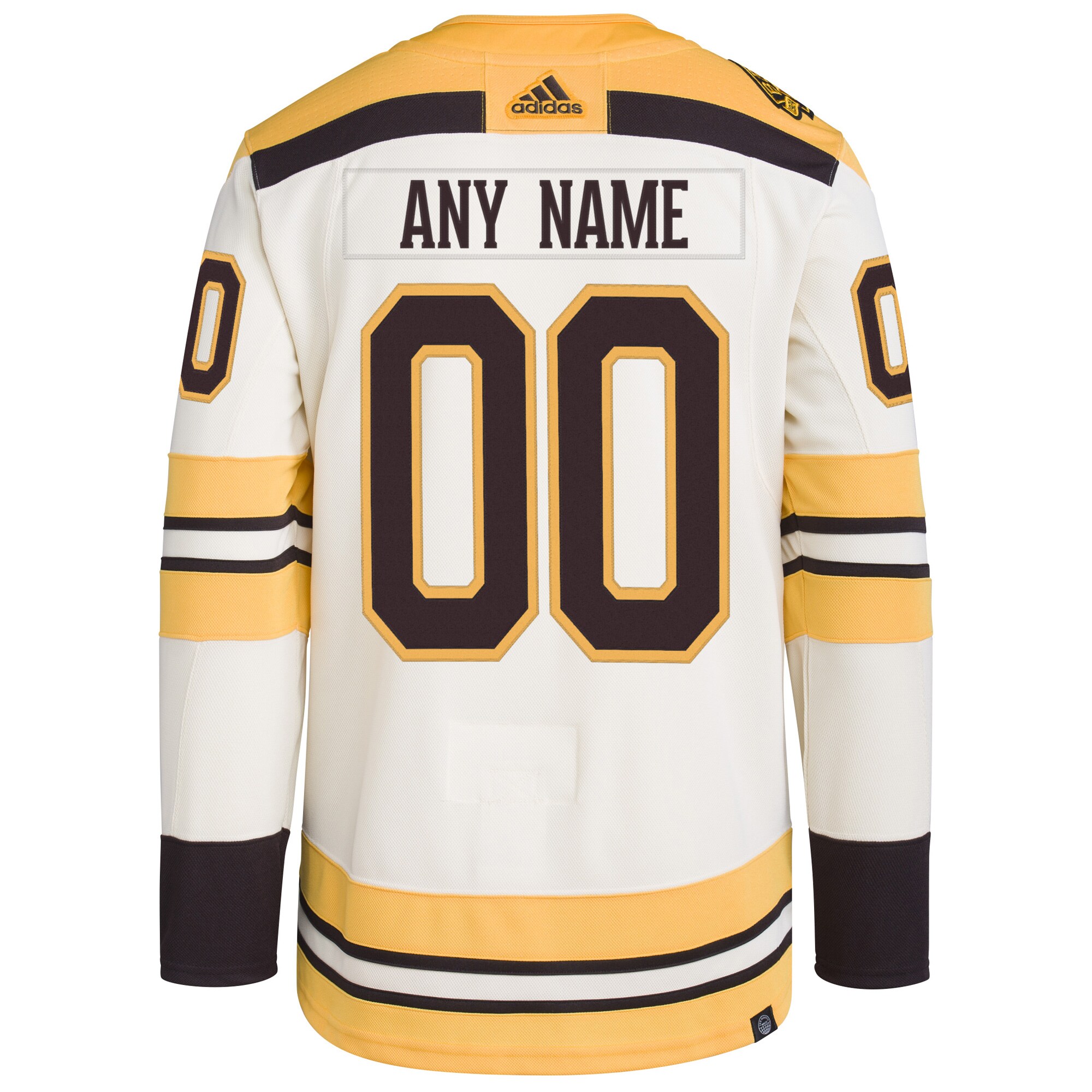 Boston Bruins    100th Anniversary Primegreen  Custom Jersey – Cream