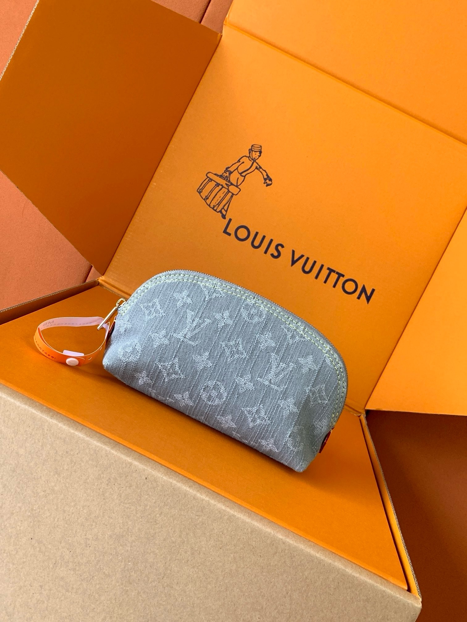 [15A SALE]LV Denim Monogram Pochette Cosmetique PM Top Quality