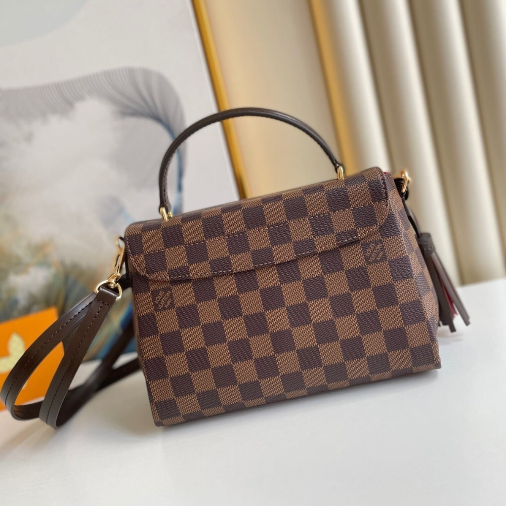 [Premium quality] – Louis Vuitton Croisette Damier Ebene Canvas 24cm N53000