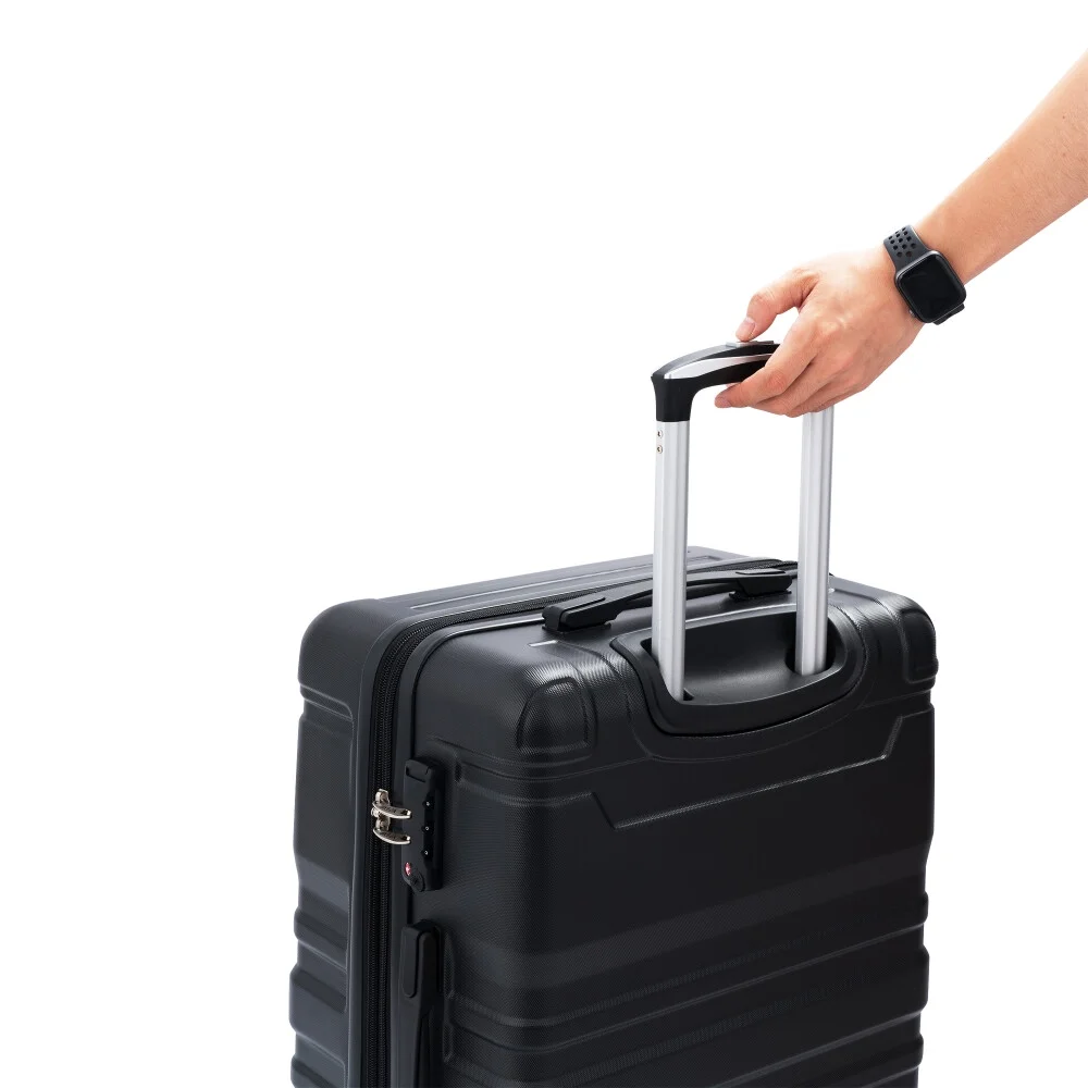 Luggage Suitcase 3 Piece Sets, New Model Expandable ABS Hardshell Luggage, Lightweight Carry-on Suitcase Sets with Spinner Wheels & TSA Lock, 20''/ 24''/ 28'', Blue Gray