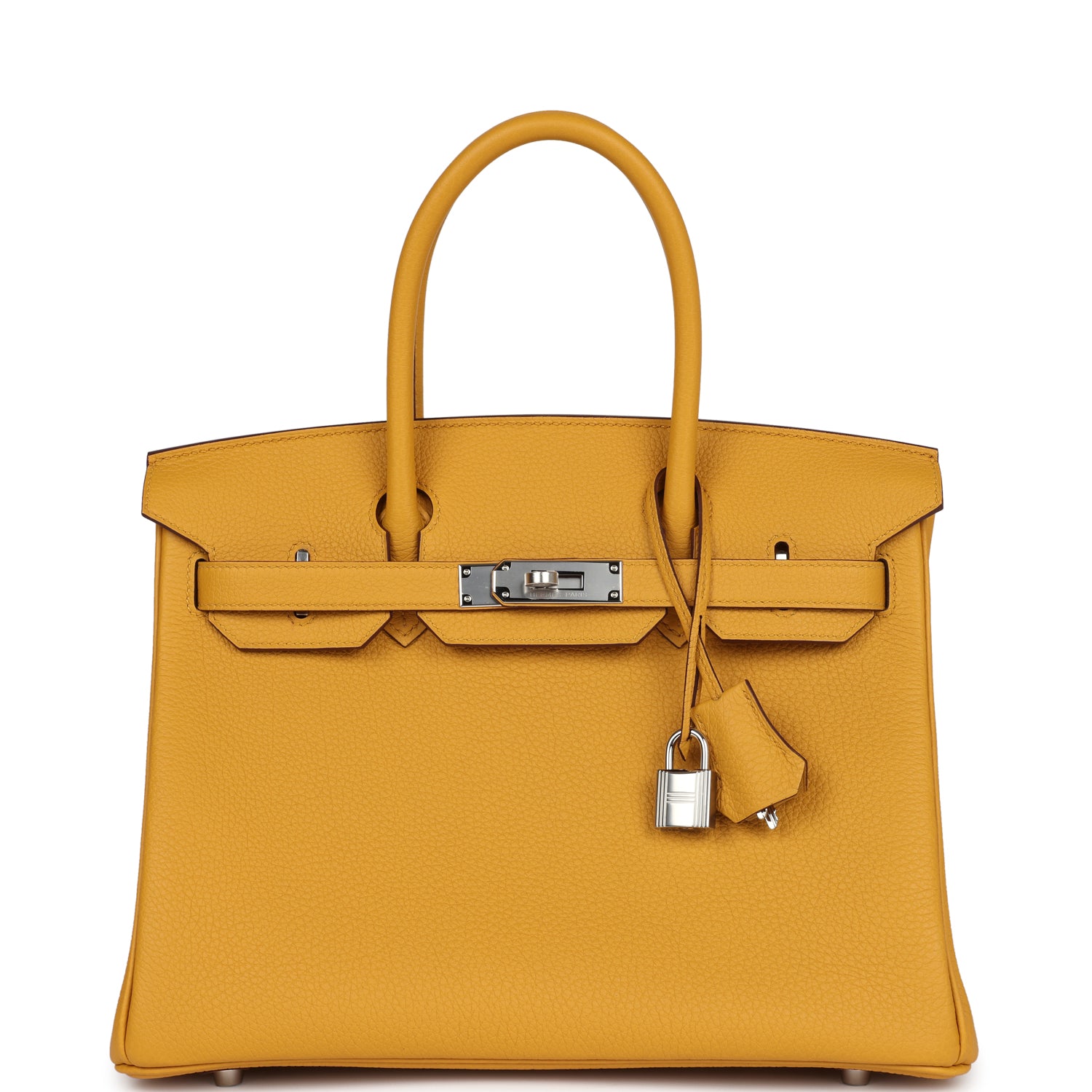 Birkin 30 Jaune Ambre Togo Palladium Hardware