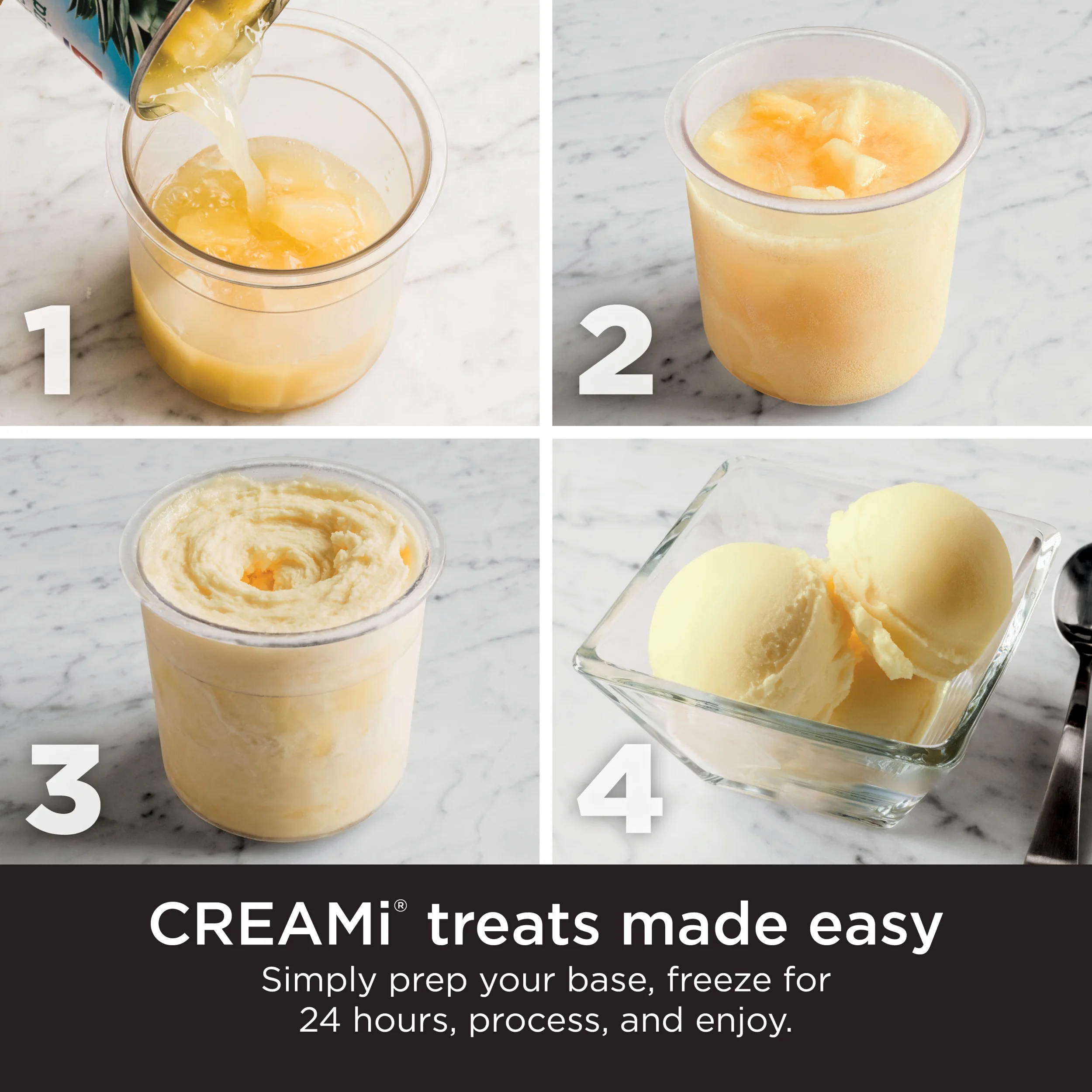 Ninja CREAMi Ice Cream Maker, for Gelato, Mix-ins, Milkshakes, Sorbet, Smoothie Bowls & More, 5 One-Touch Programs, with (2) 16 oz Pint Containers & Lids, Perfect for Kids, White, NC300WH