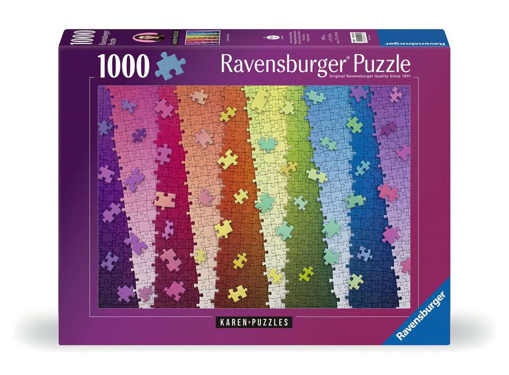 Colours on Colours by Karen Puzzles – 1000 Piece Jigsaw Puzzle (Ravensburger)
