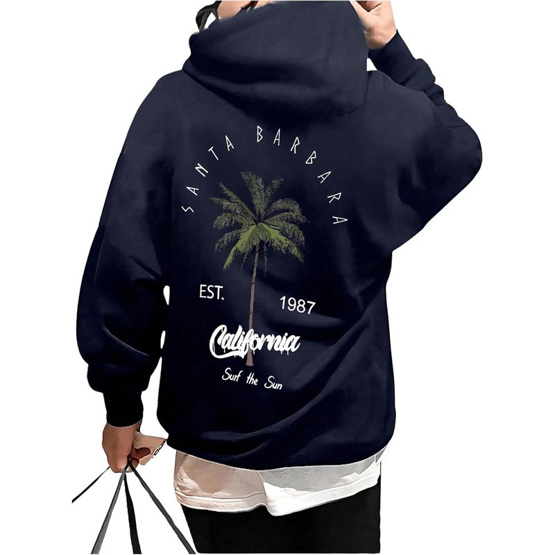 Hoodies for Men with Graphic Letter Print