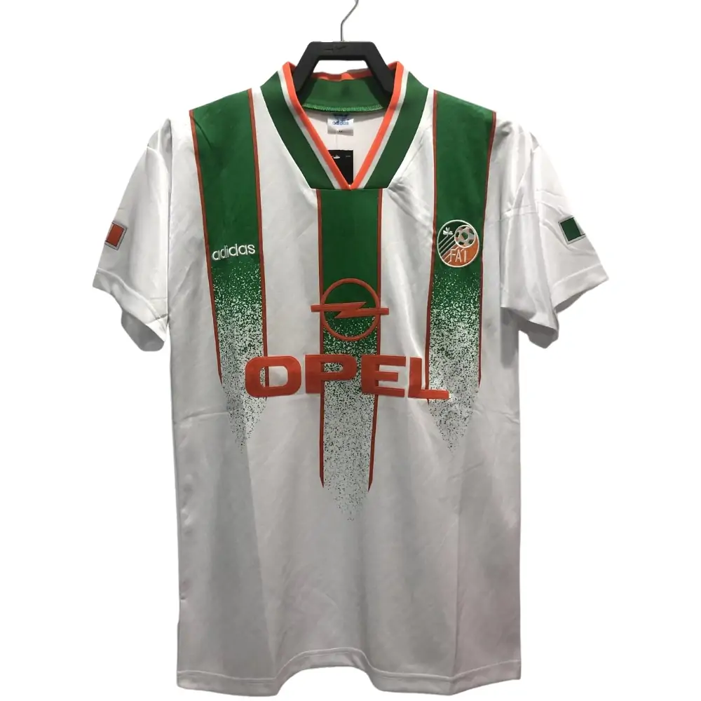 1994 vintage Ireland away jersey with advertising