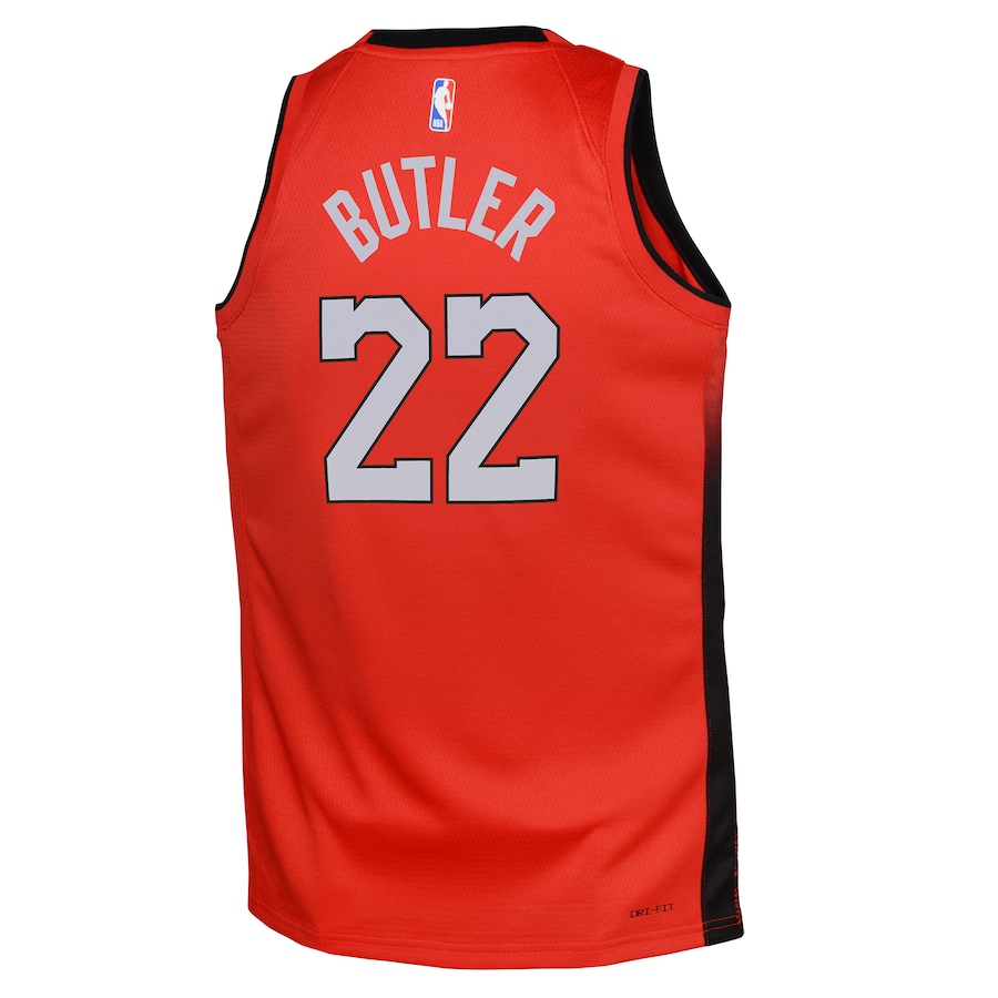 Youth Miami Heat Jimmy Butler  Red 2024/25 Swingman  Jersey - City Edition