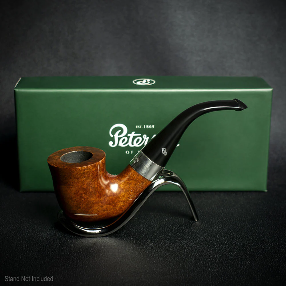 Peterson of Dublin Kildare Silver Mounted Briar Smoking Pipe - Shape No.05