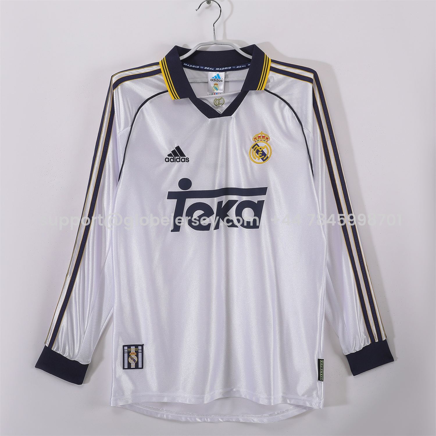 Retro Real Madrid 1998-00 Home Long Sleeves Jersey