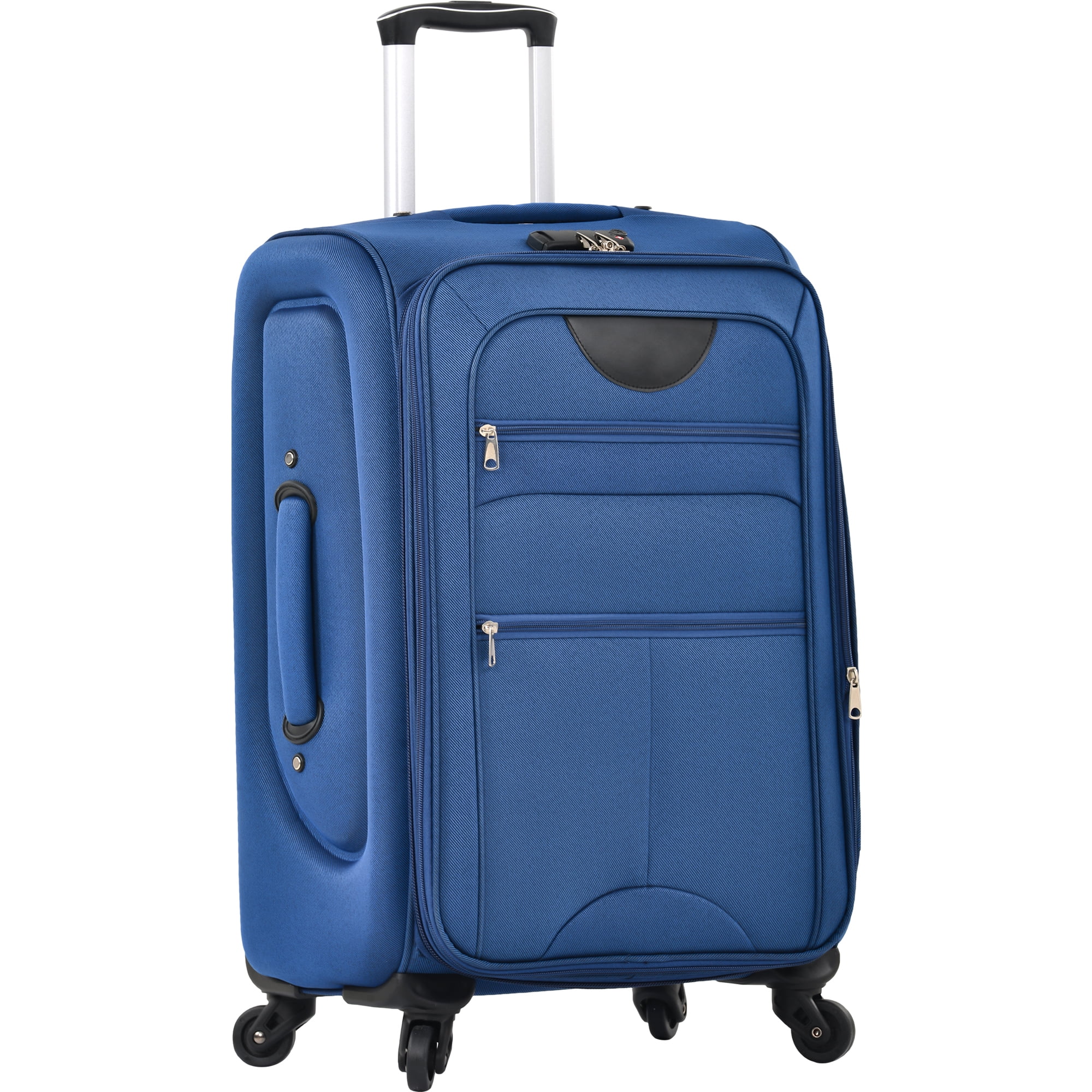 EUROCO 3 Piece Softside Luggage Set,Expandable Suitcase Set with TSA Lock and Spinner Wheels,Lightweight Suitcase for Men Women(20