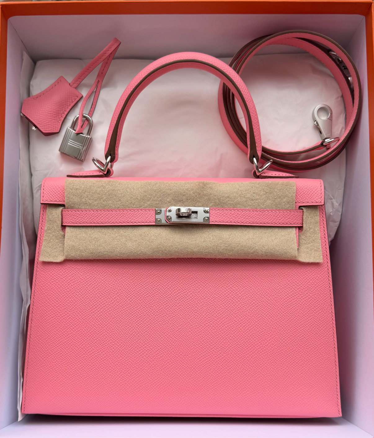 Hermès Kelly 25-28 Light Pink TOGO Custom