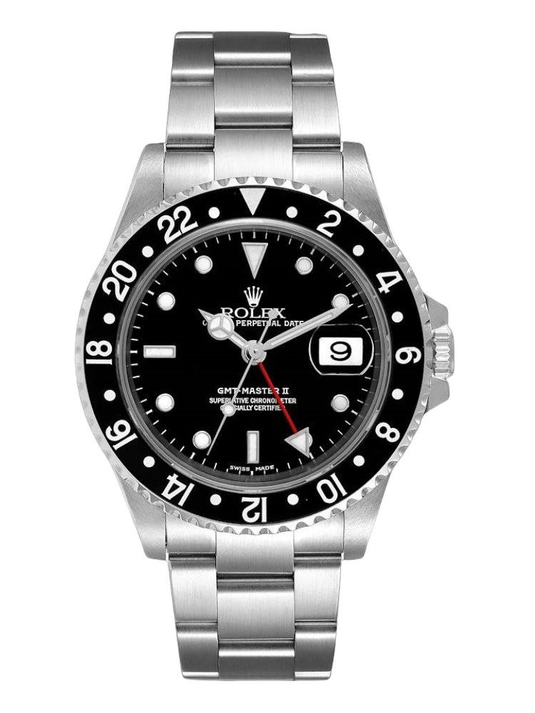 【Super Clone】Rolex GMT-Master II 16710 Black Dial Stainless Steel Case 40MM Mens Replica Watch