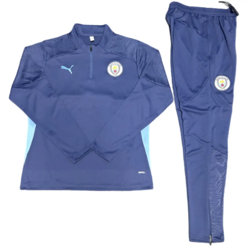 2024-25 New Season Manchester City Royal Blue Children's Training Jersey