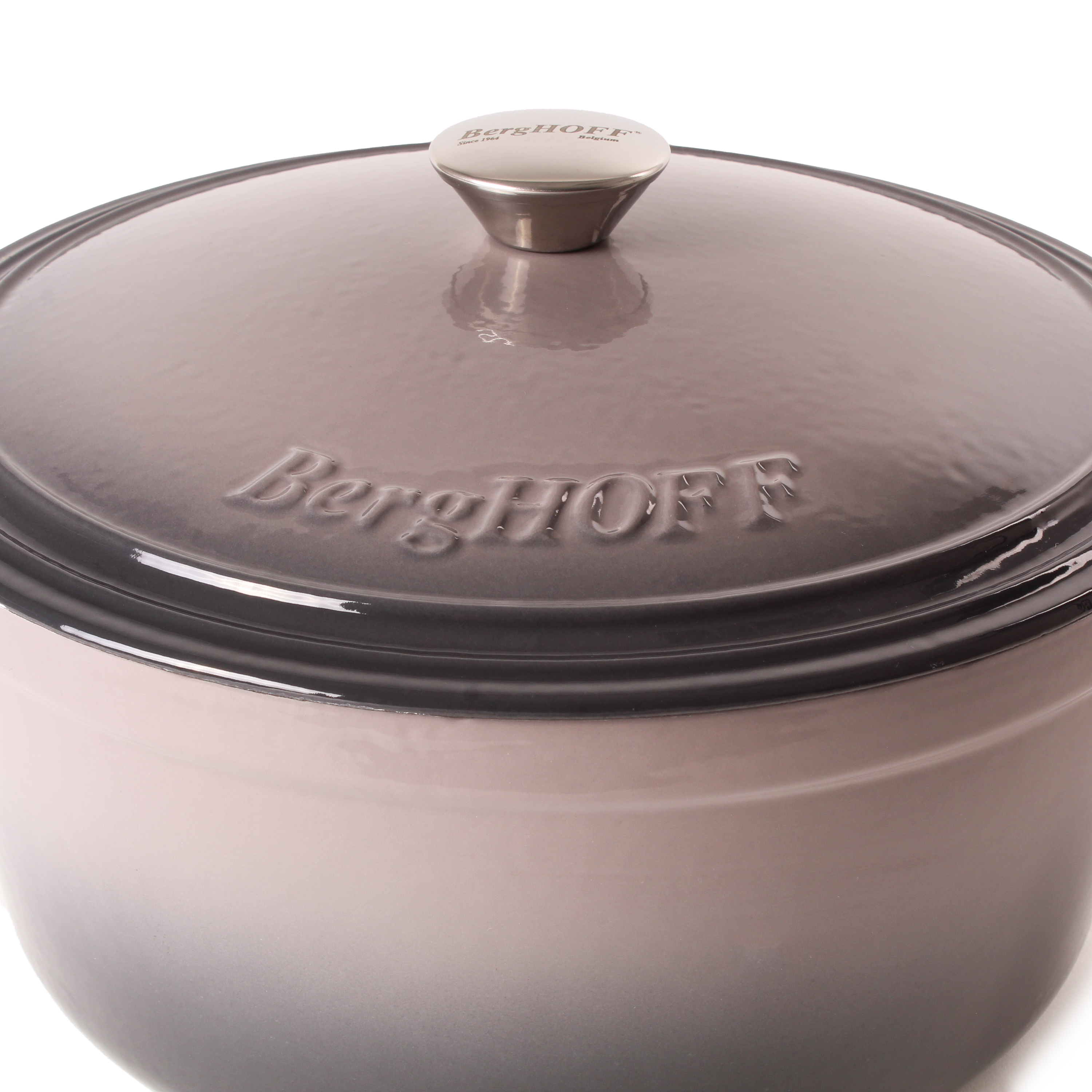 BergHOFF Neo 4Pc Cast Iron Set: 3qt. Covered Dutch Oven & 7qt. Covered Stockpot, Blue