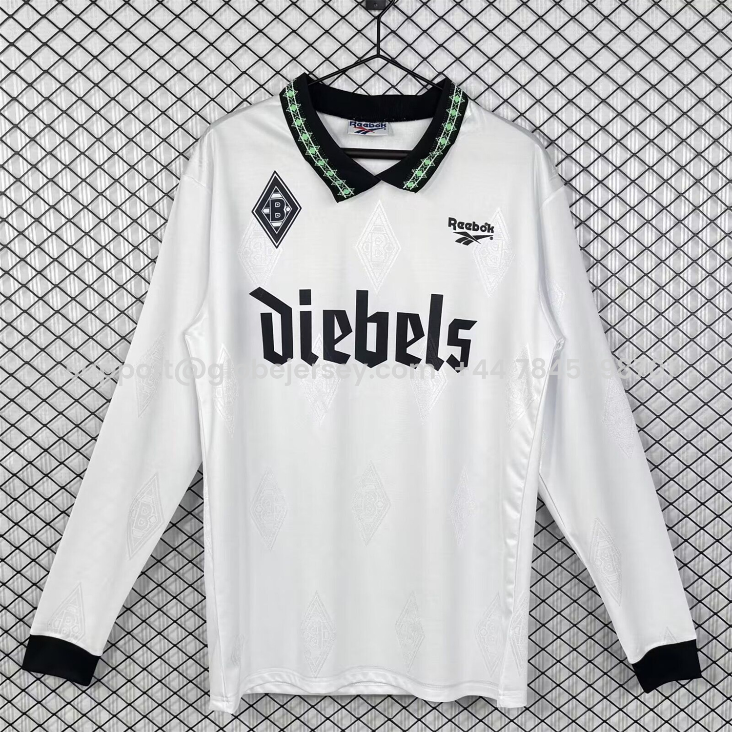 Retro Borussia Mönchengladbach 1995-96 Home Long Sleeves Jersey