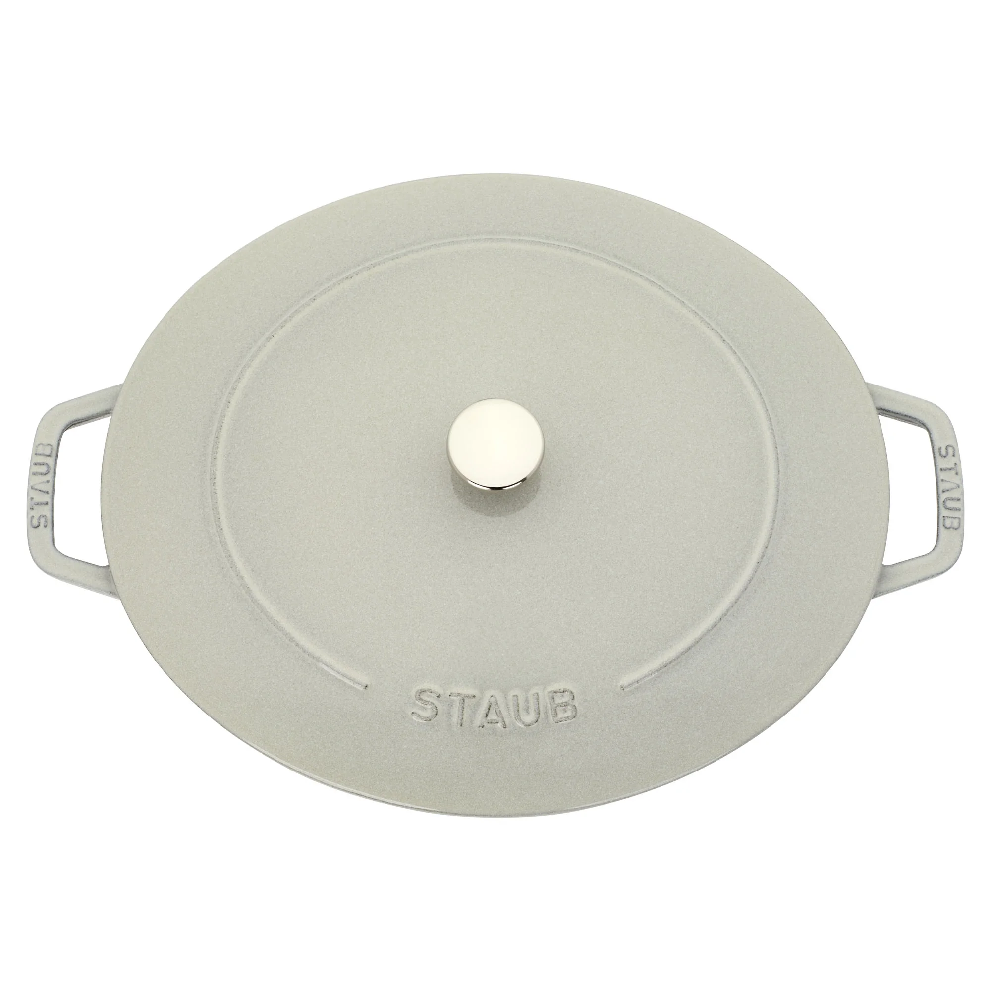 Staub Cast Iron 6.25-qt Shallow Oval Dutch Oven - Citron
