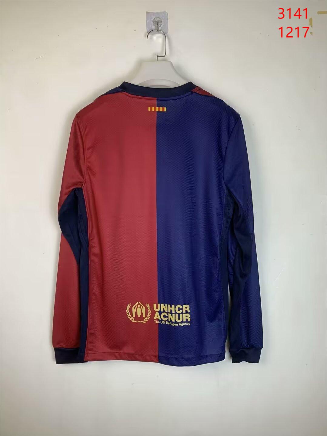 2024/25 Barcelona Home Long Sleeve Shirt