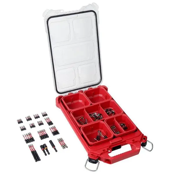 110-Piece SHOCKWAVE Bi-Metal Hole Saw Set with Driver Bit Collection
