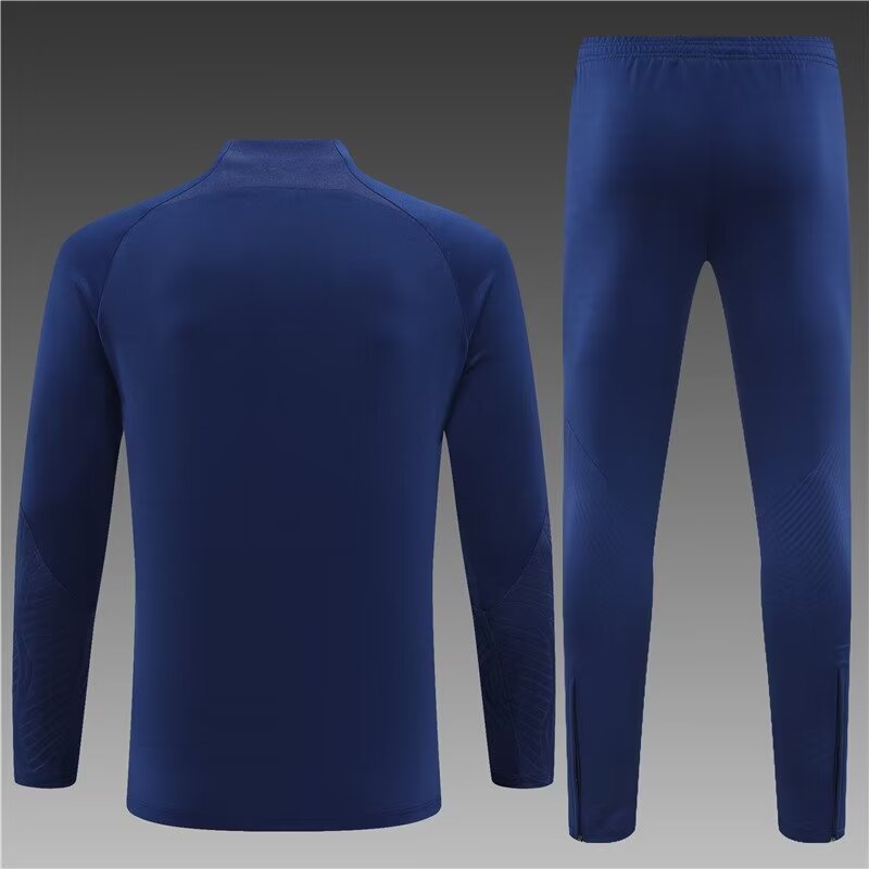 2023/2024 Paris Half Pull Training Wear Royal Blue Suit