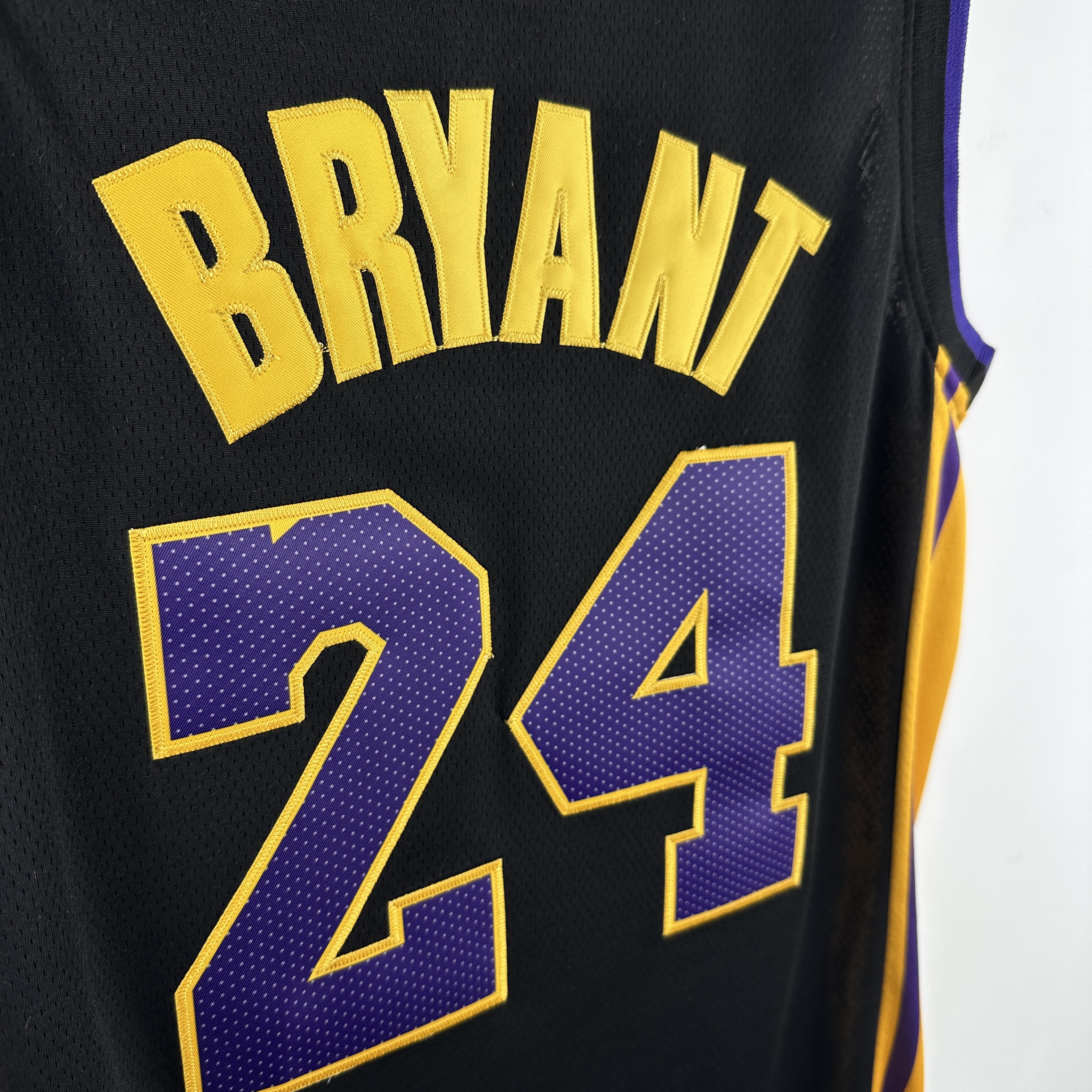 Embroidered Lakers Retired Black No. 24 Kobe