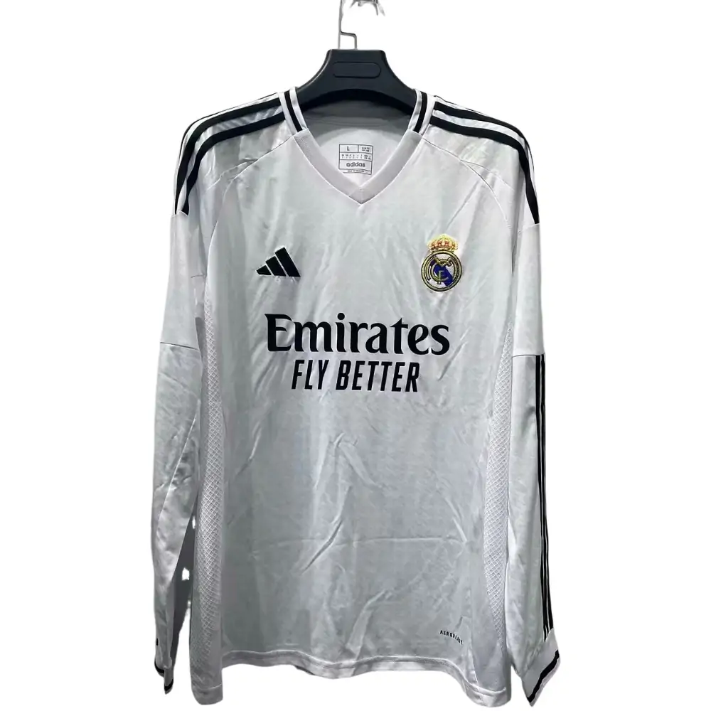 2024/25 Real Madrid Home Long Sleeve Jersey