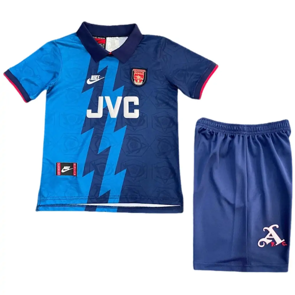 1995-96 Arsenal Away Retro Children's Jersey Set - Fans Edition