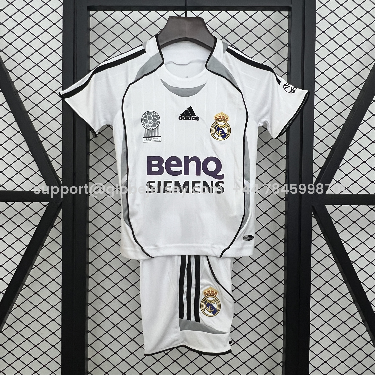 Retro Real Madrid 2006-07 Home Kids Kit