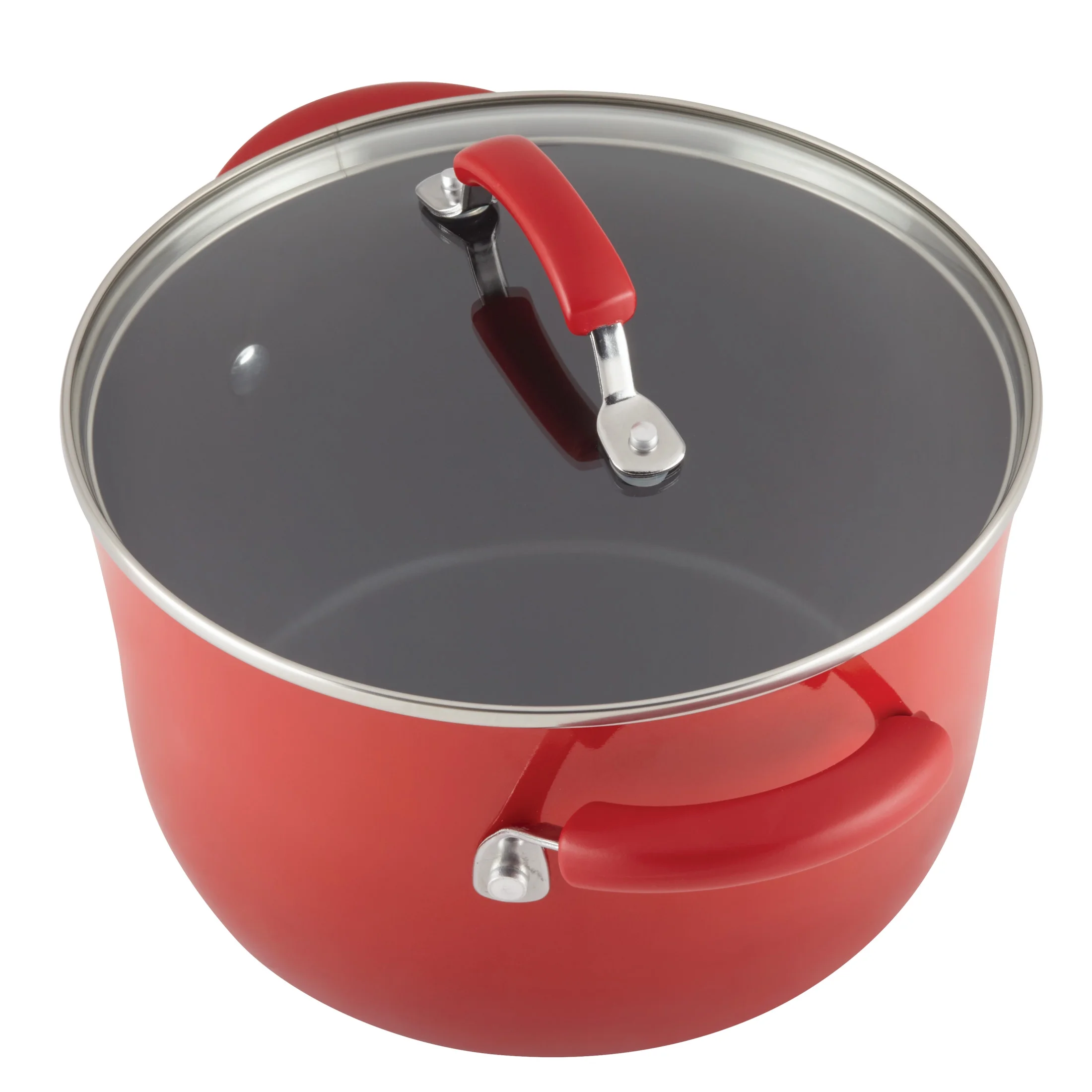 Rachael Ray 15-Piece Nonstick Pots and Pans Set/Cookware Set, Marine Blue