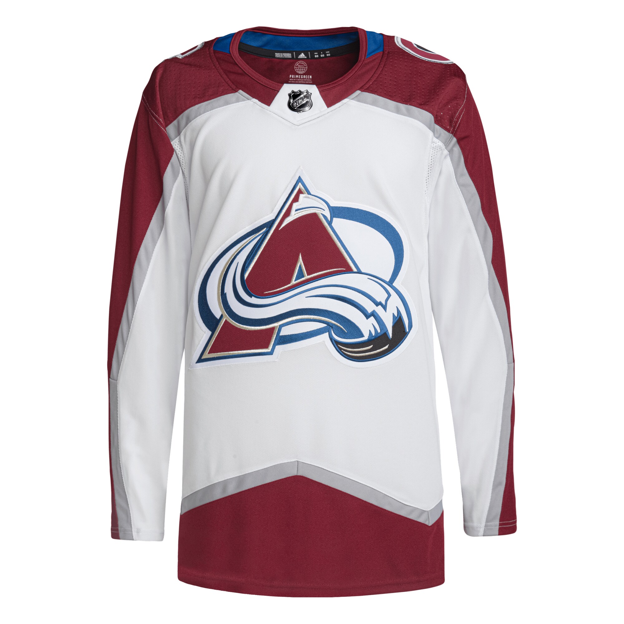 Colorado Avalanche  Away Primegreen  JerseyÂ â€“ White