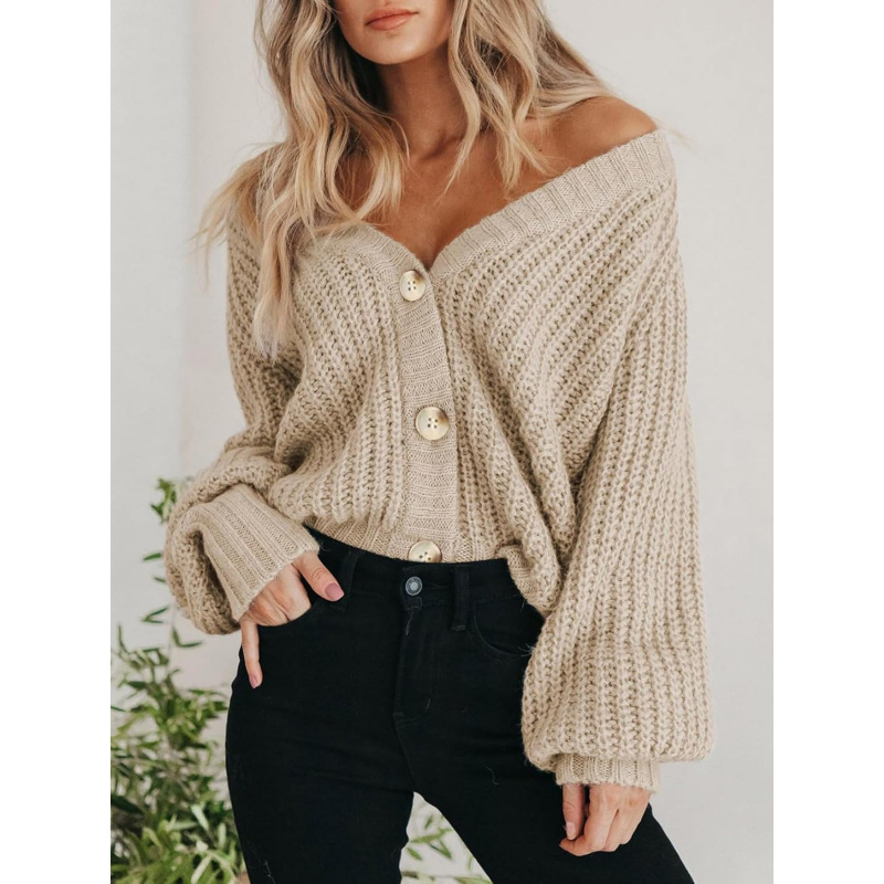 Women's Chunky Knit Open Front Sweater