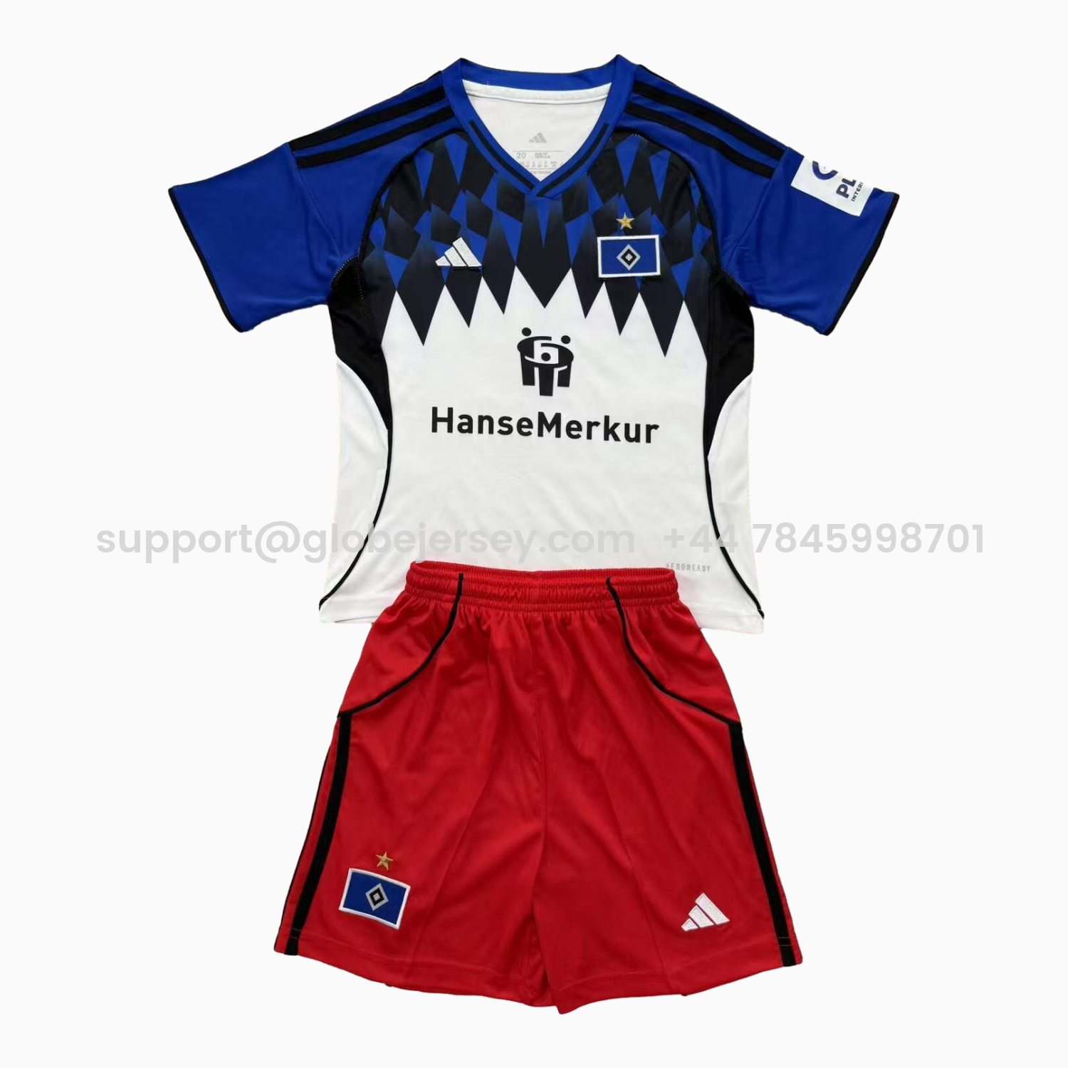 Hamburger SV 25-26 Home Men's Adult Jersey Set - Fans Version