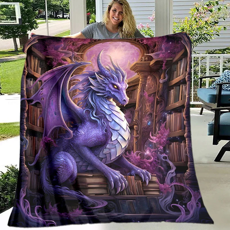 Artistic Print Flannel Throw Blanket