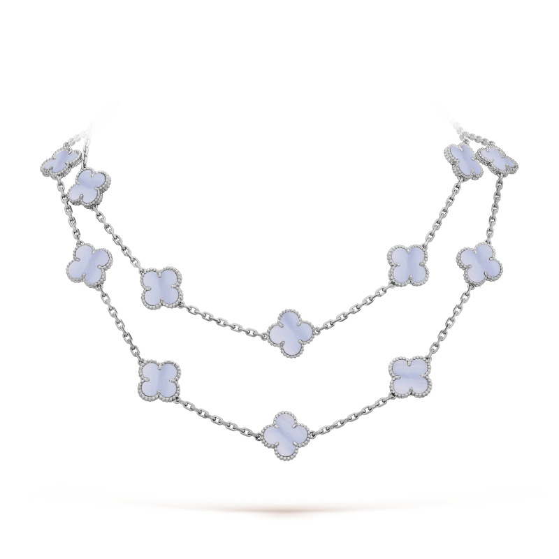 Vintage Alhambra long necklace, 20 motifs