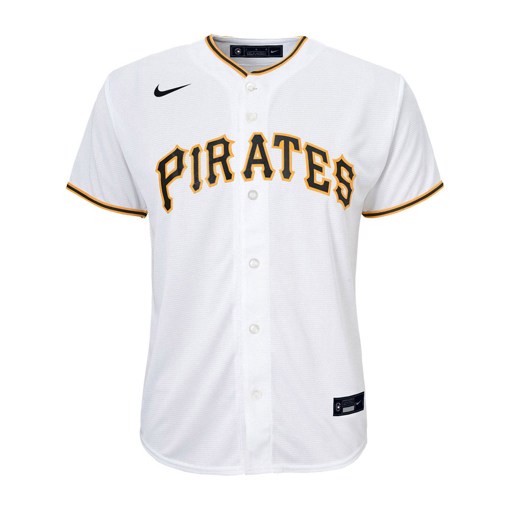 Youth Pittsburgh Pirates Ke’Bryan Hayes Cool Base Replica Home Jersey - White