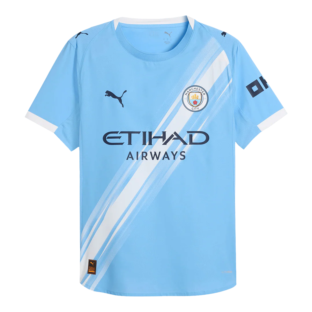 Manchester City Home Player Version Soccer Jersey 2025/26 Blue