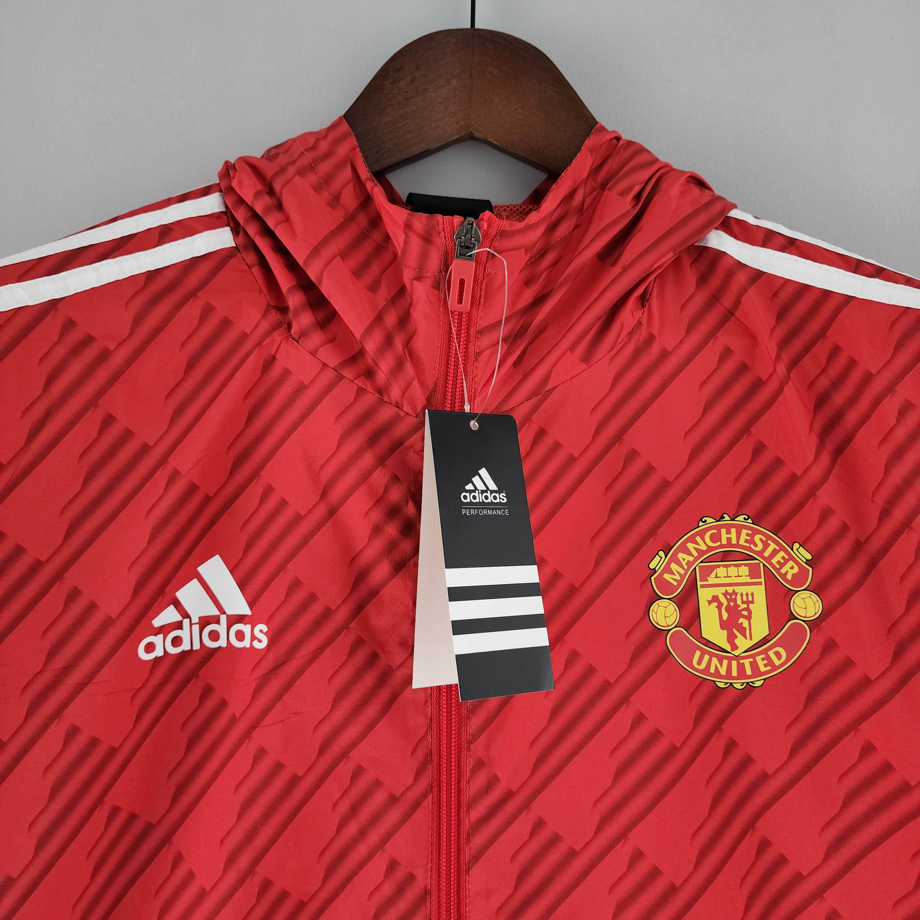 2022/2023 Manchester United Windbreaker Red White Edge