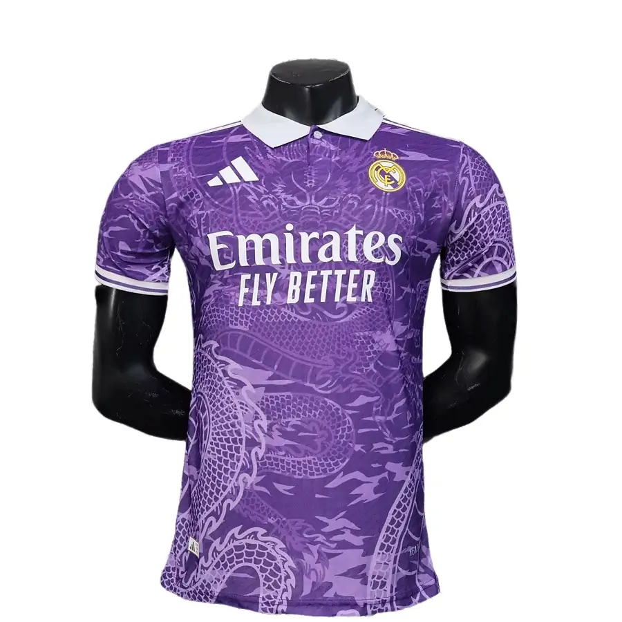 2025-26 New Season Real Madrid Dragon Purple Special Edition Jersey - Player Edition