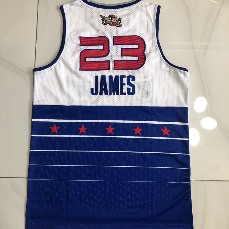 James Los Angeles Lakers White 23 MN