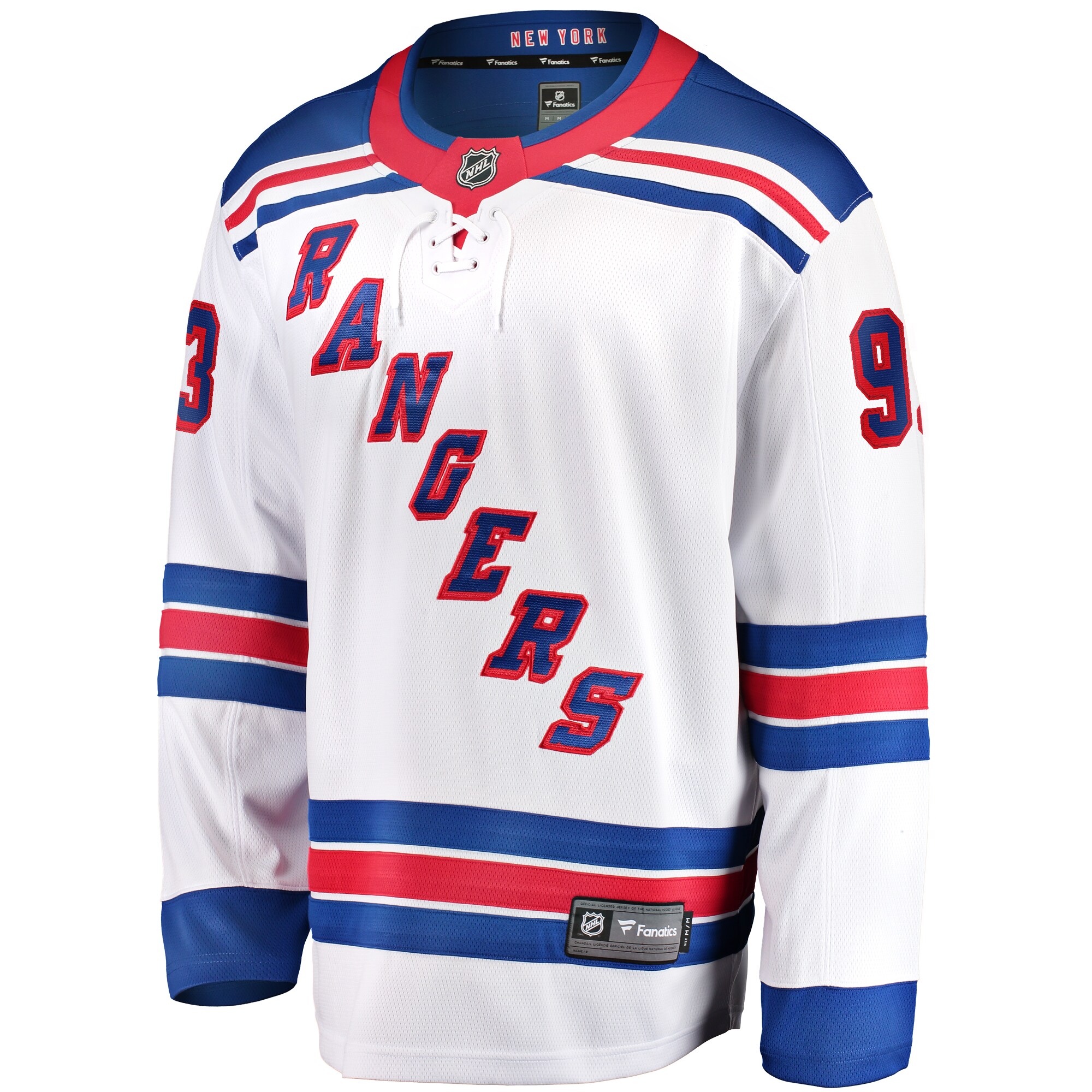Mika Zibanejad New York Rangers Fanatics Away Premier Breakaway   Jersey – White