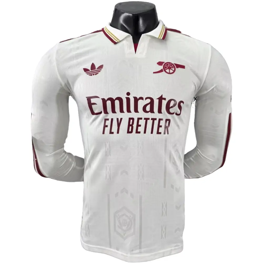 2025-26 Arsenal Second Away Long Sleeve Shirt - Player Version