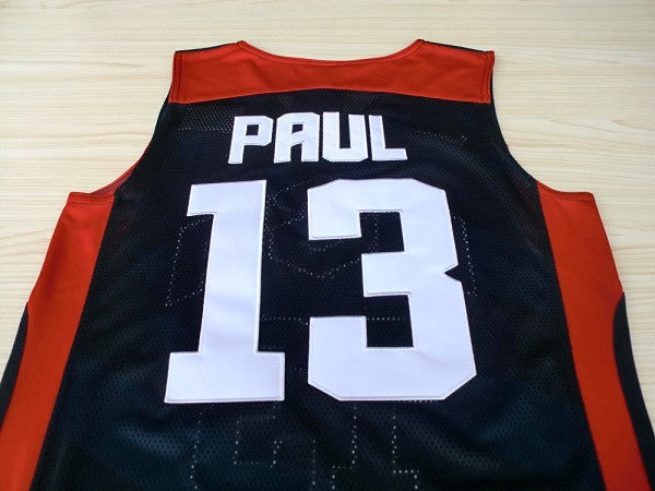 2012 American Dream Team No. 13 Paul Blue Embroidered Jersey