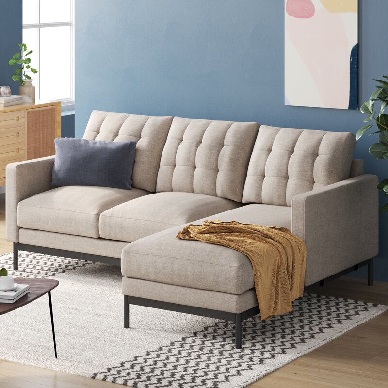Thompson 77.6′′ Wide Reversible Modular Sofa & Chaise